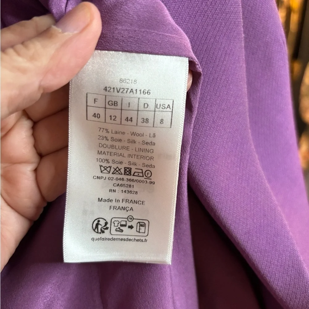 Dior women’s like new Purple Women's Blazer size US 8